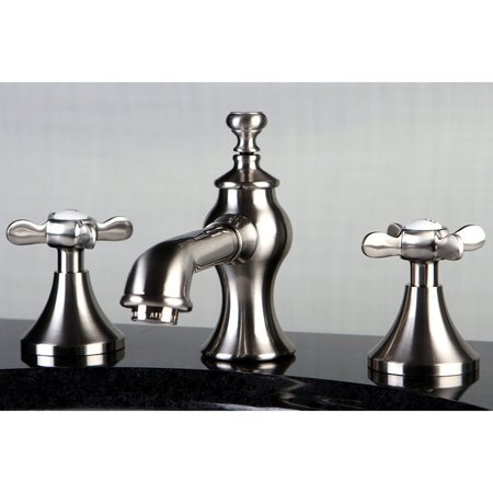 Kingston Brass KC7068BEX 8" Widespread Bathroom Faucet, Brushed Nickel KC7068BEX